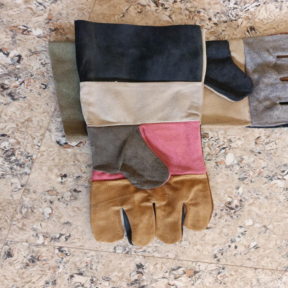 Multicolour Leather Hand Gloves