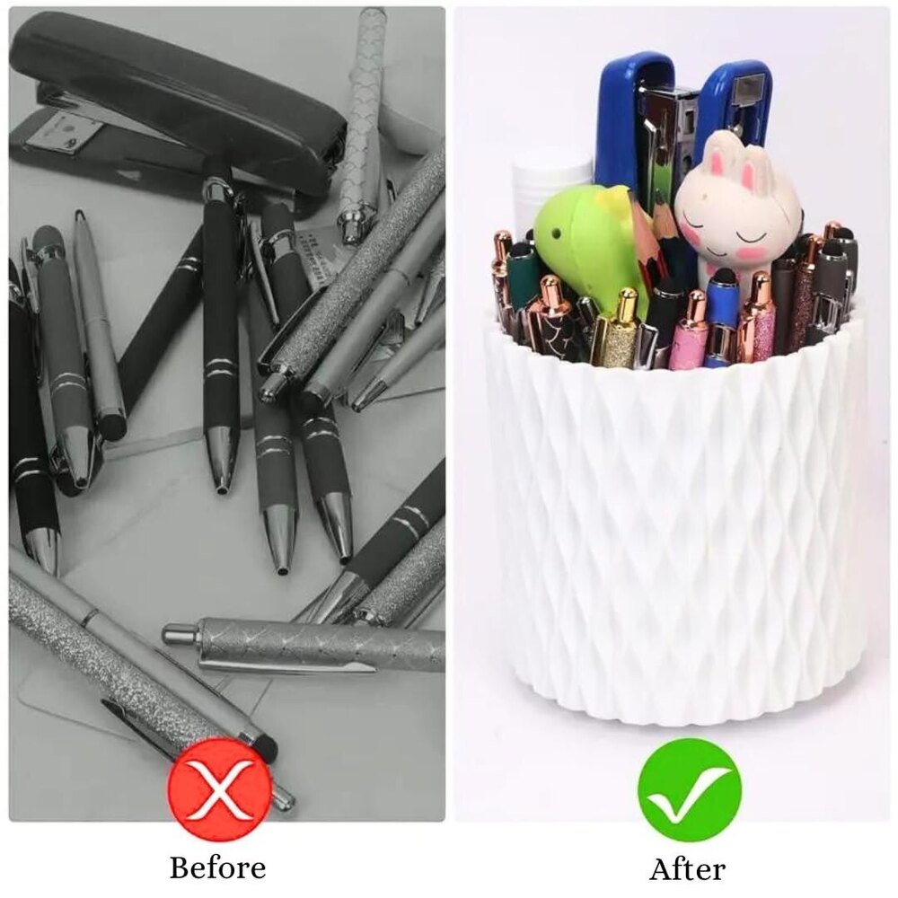 360 ROTATING MAKEUP BRUSH HOLDER