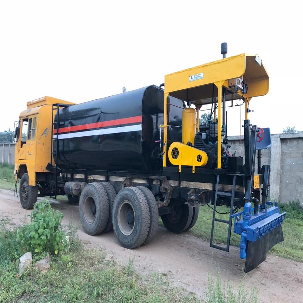 Bitumen Sprayer - Mild Steel, 4000-12000 Liters, Yellow | Automatic Controls, Adjustable Spray Width 2.5-4.5 Meters, Diesel Burner Heating