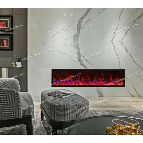 Electric Artificial fireplace with multicolor Mode || Remote Control || Realstick Wooden Log without Heat