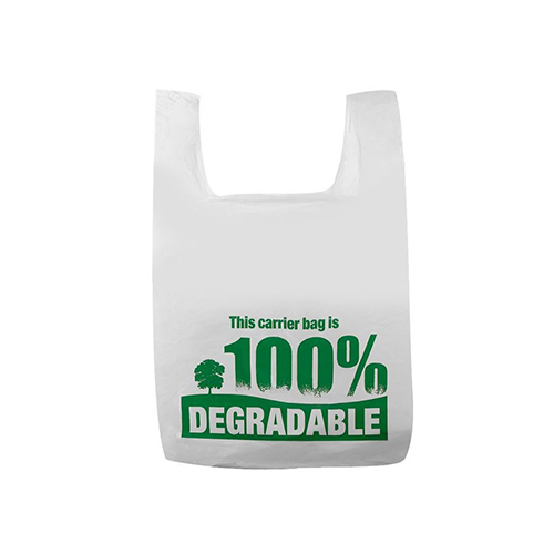 Printed Biodegradable Bags - Color: White