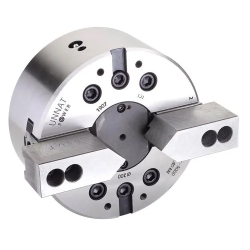 Unnat 2 Jaw Power Chucks With Open Centre