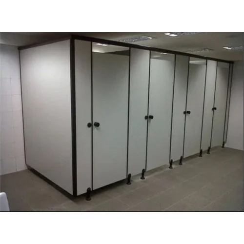 Hpl Board Rectangular Hospital Toilet Cubicle - Door Type: Swing Door