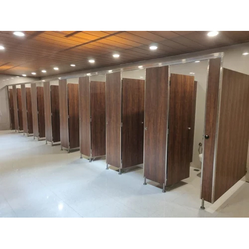 Rectangular Hpl Board Mall Toilet Cubicle - Door Type: Swing Door