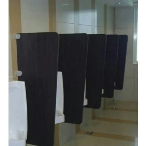 Hpl Compact Laminate Urinal Partition - Color: Black