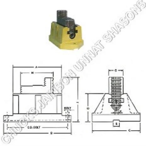 Heavy Duty Reversible Faceplate Jaws