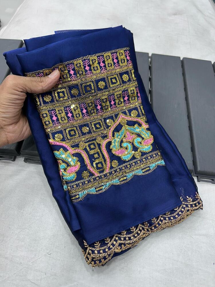 multi embroidery sareee