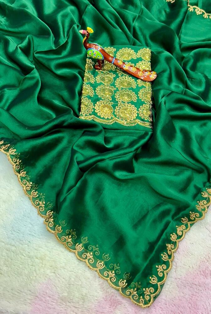 multi embroidery sareee