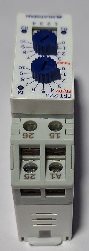 Multispan Frt-22u-00 - 12v To 240v Dc & 20v To 240v Ac Output, 2-relay System For Forward & Reverse Timing Functions