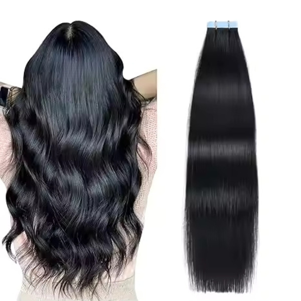 100% Natural Human Tape-In Hair Temple Remy Hair Extension
