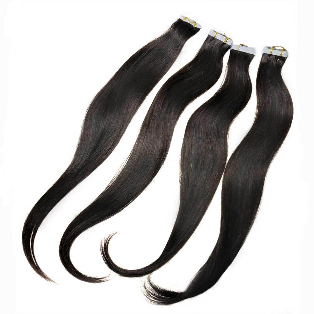 Tape In Hair Extension 24Inch | 40pc Black Straight Human Hair Wholesale Supplier