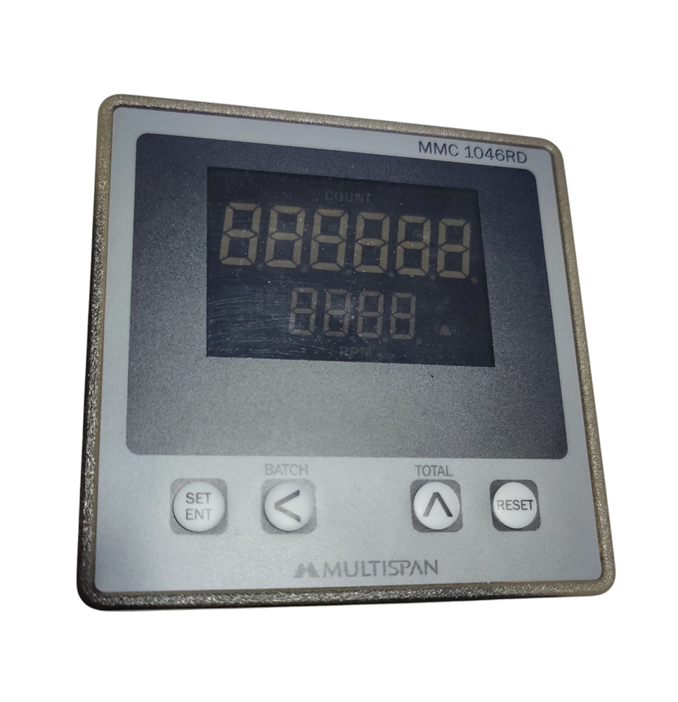 Multispan Mmc-1046rd-b1-00 - 230v Ac, 1 Relay 1 C/o Output, Proximity Npn/pnp Sensor, Counter + Rpm Counter (0-999999) , A/m Reset Feature