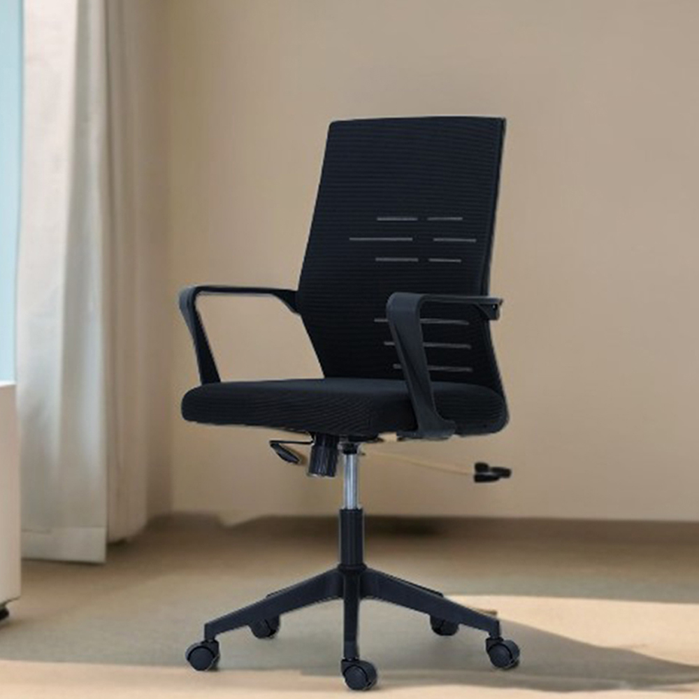 Royaloak Ebony Mesh Computer Chair | Long-Lasting Computer Chair - Cr7504 - Assembly: Carpenter Assembly