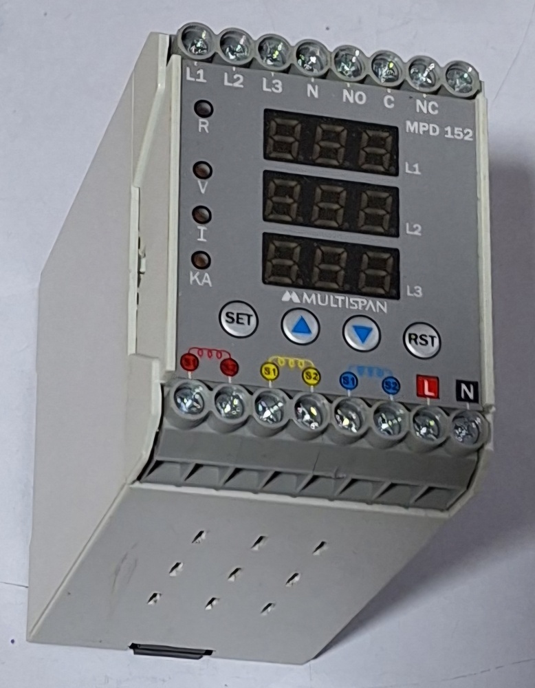 Multispan Mpd-152-a2-00 - Voltage: 100 To 270v Ac, Output: 1 Relay, Ct Input: 5a To 6000a, 1r 1 C/o | Features: N/a