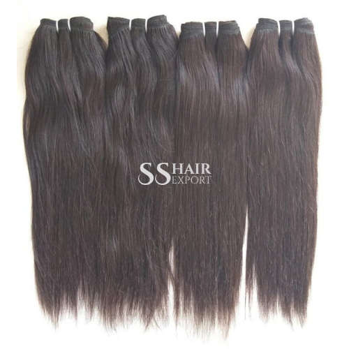Natural Straight Human Hair Bundle Weft Hair Extension Size: 18-32 Inches