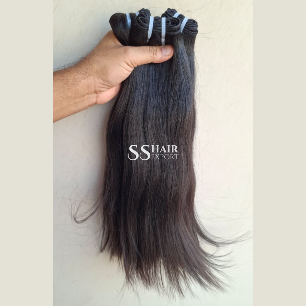 Natural Straight Human Hair Bundle Weft Hair Extension Size: 18-32 Inches