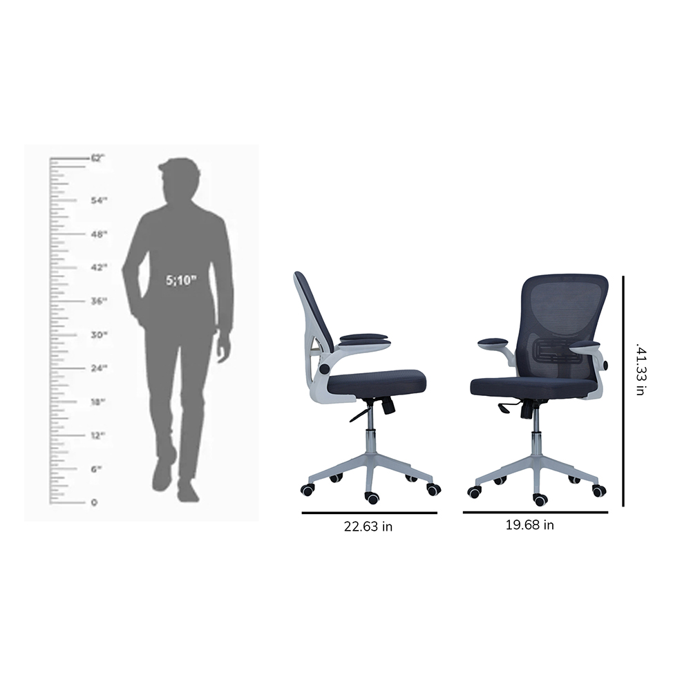 Royaloak Glory Mesh Computer Chair |Long-lasting Computer Chair - Cr7507 - Assembly: Carpenter Assembly