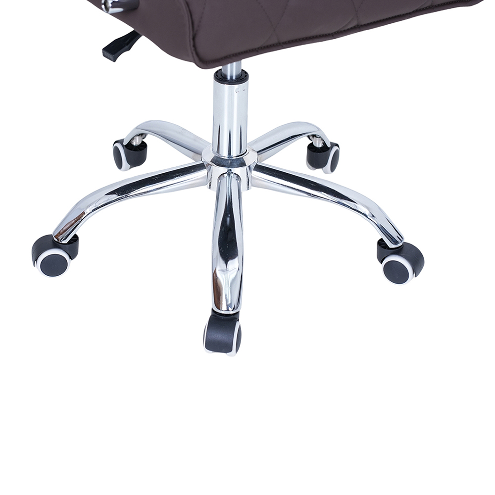 Royaloak Florence Leatherette Computer Chair | Long-lasting Computer Chair - Cr7506 - Color: Grey/silver