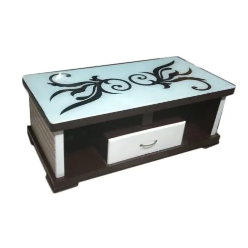 Designer Teak Wood Center Table - Finish: Polished