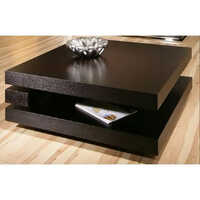 Square Teak Wood Center Table - Color: Brown