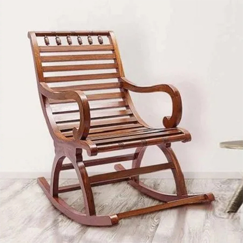 Wooden Rocking Chair - Color: Brown