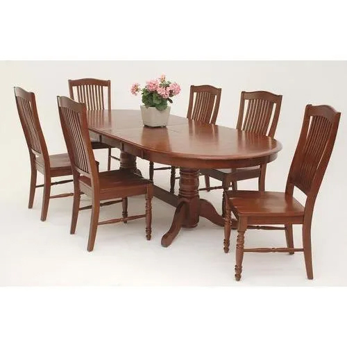 Wooden Dining Table - Color: Brown