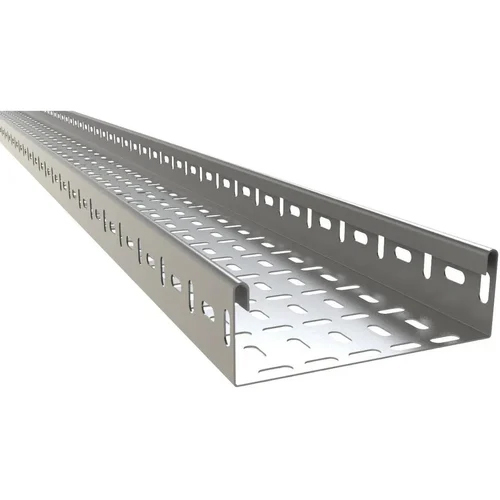 FRP Cable Tray - Fiber Reinforced Plastic, 1.2 mm Thickness, Silver Color | HDG Surface Finish, 6 Months to 2 Years Warranty