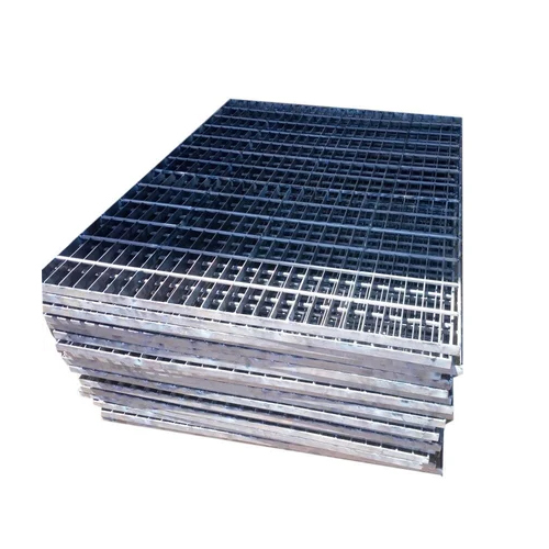 500 Kg-Sq Meter Steel Grating - Color: Silver