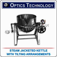 STEAM JACKETED KETTLE WITH TILTING ARRANGEMENTS