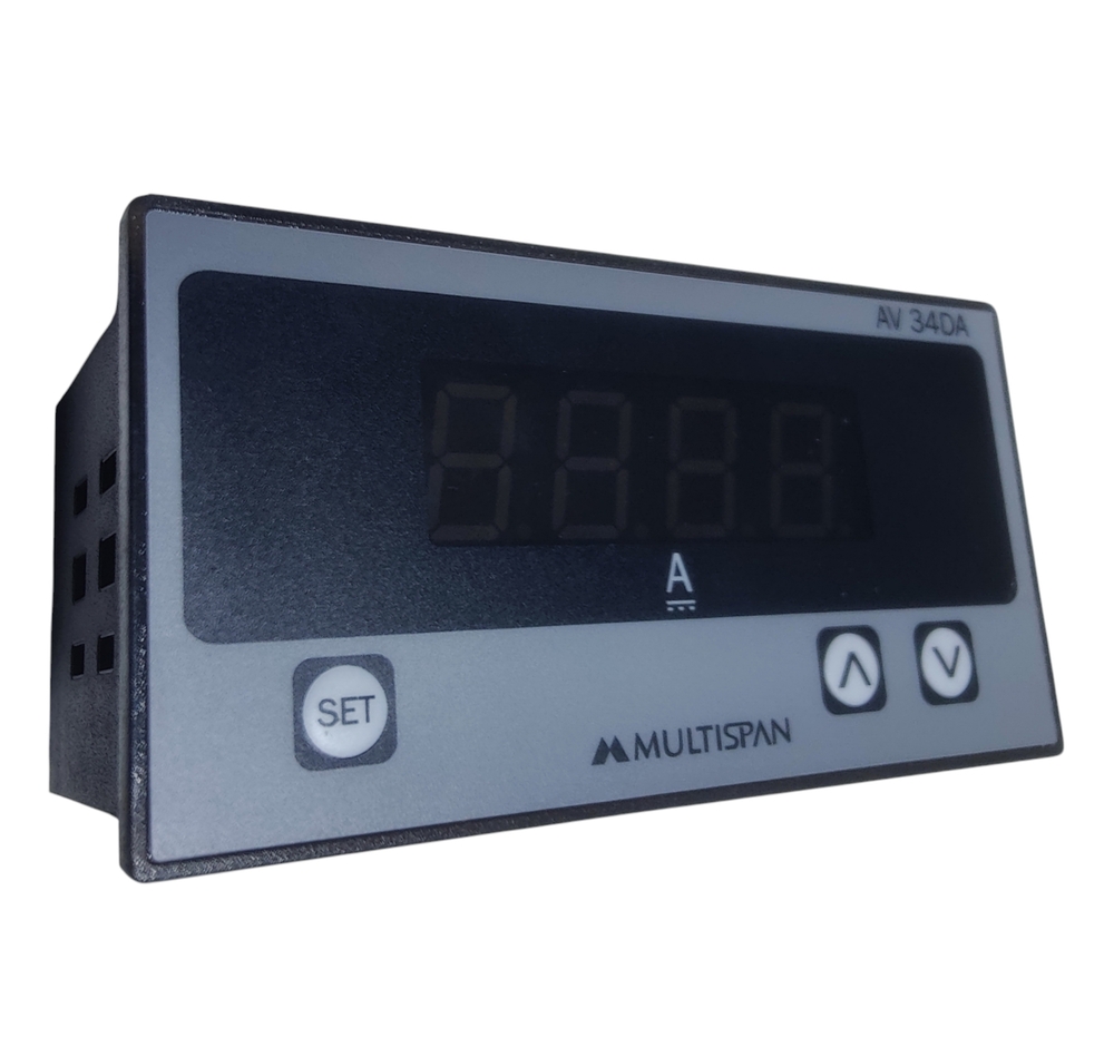 Multispan Av-34da - Voltage: 230v Ac, Input Range: 0 To 75mv Dc, Multi-range: 0001 To 9999 Amp Dc, Single Phase, 50hz Operation