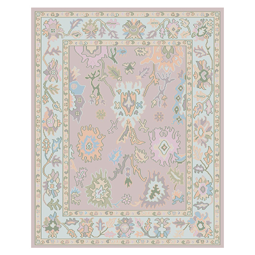 Modern Floral Rug - Color: Multicolor