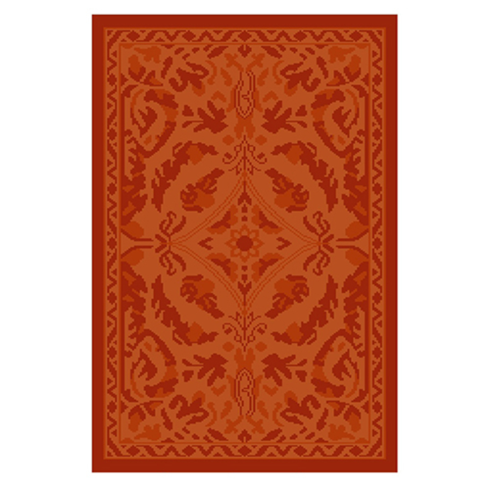 Traditional Floral Rust Rug