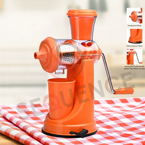 Orange Plastic Fruit Hand Juicer