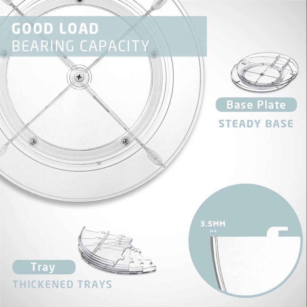 Rotating Cosmetic Organizer - Color: White