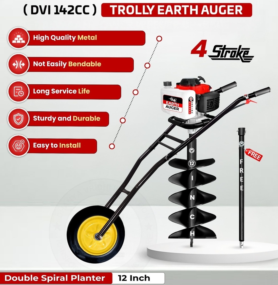 142cc Trolley Earth Auger