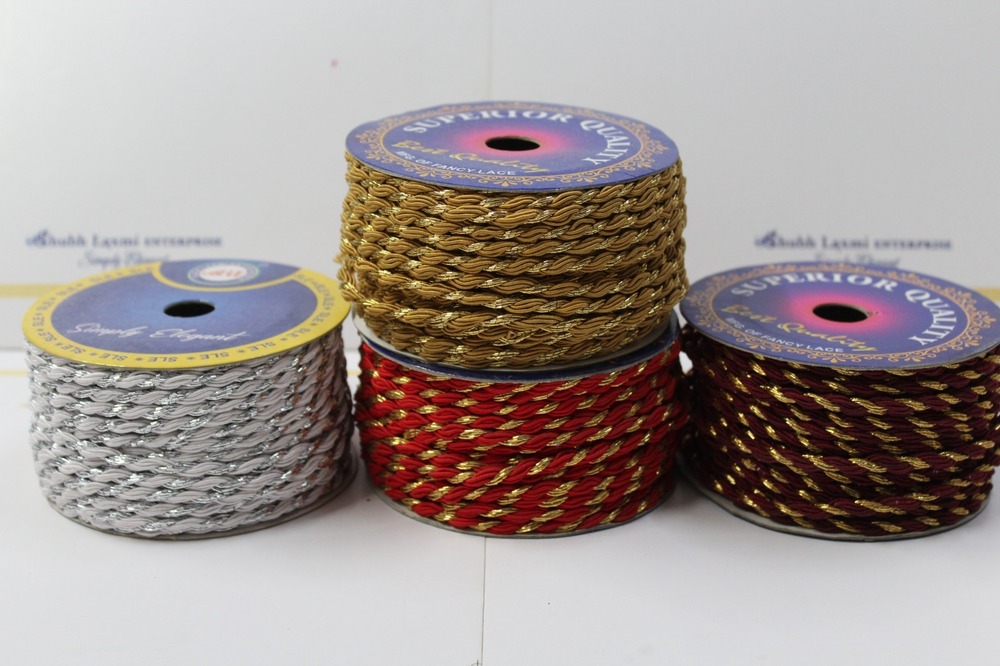 Colour Zari Dori Lace - Color: Red