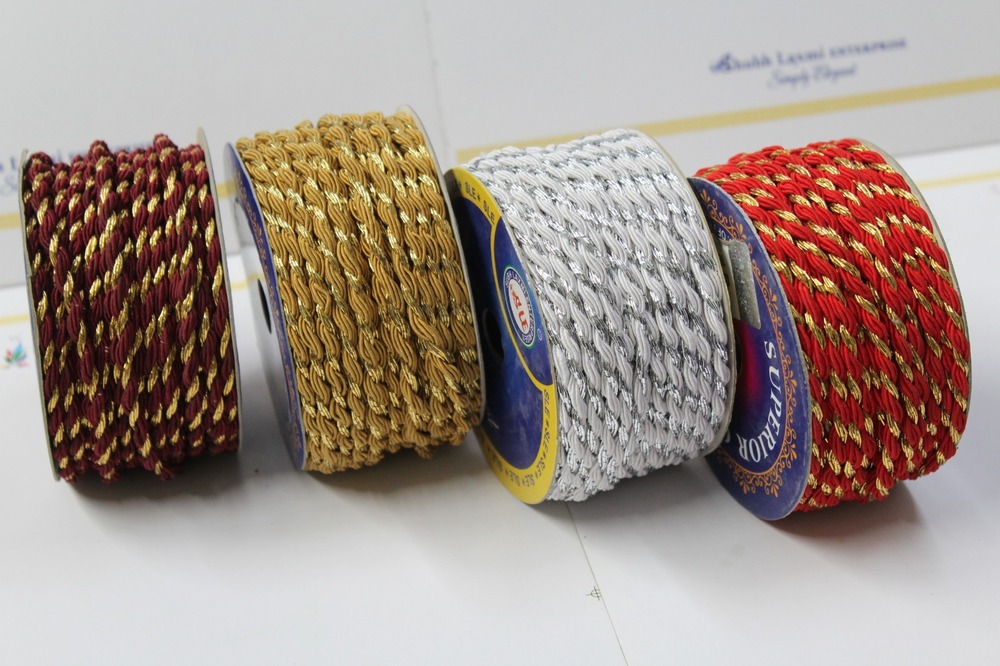 Colour Zari Dori Lace - Color: Red