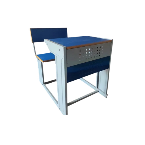 Single Seater Folding Dual Desk - Color: Blue
