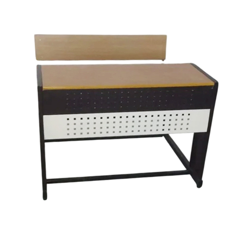 Wooden School Dual Desk Bench