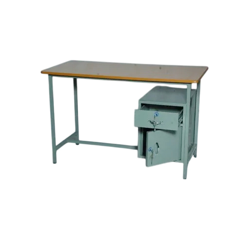 Brown One Drawer And One Cuboard Teacher Table - Feature: Corrosion Resistance