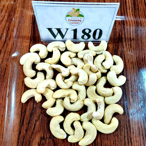 W180 Grade Cashew Nuts - Color: White