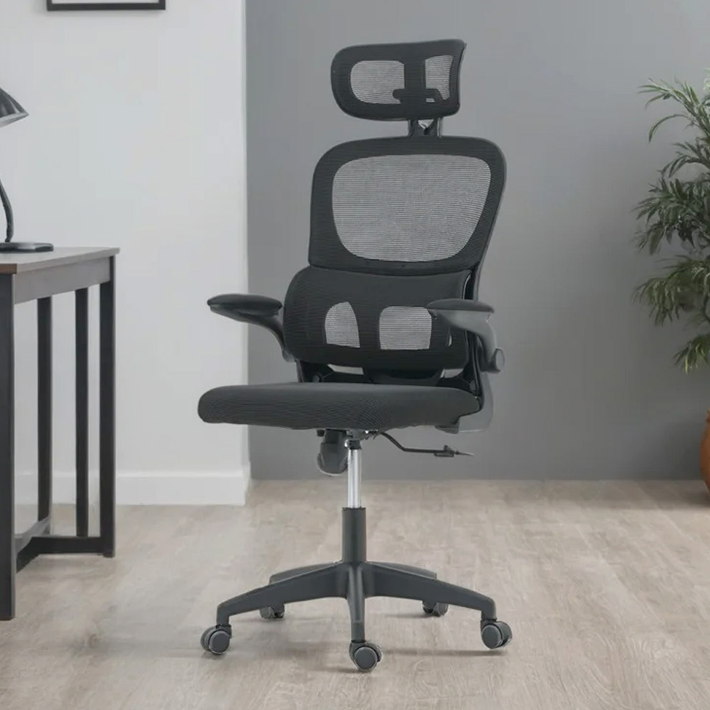 Royaloak Orien Mesh Office Chair | High Grade Nylon Mesh - Cr7601 - Color: Black