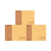 भूरा वेवदार डिब्बा