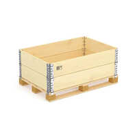 Pine Wood Pallets Collars - Color: Natural Brown
