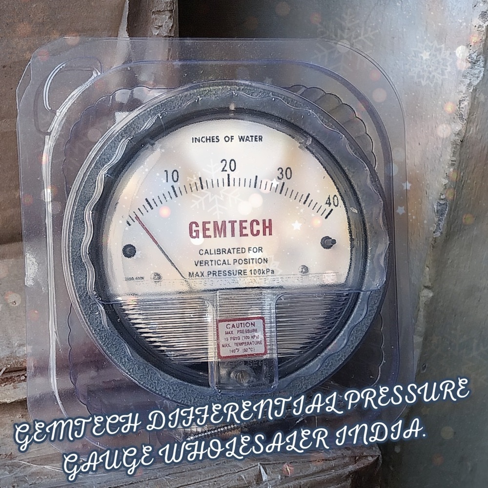 GEMTECH Differential Pressure Gauge Wholesaler From Kota Rajasthan