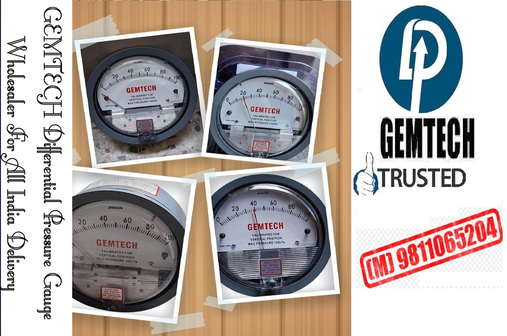 GEMTECH Differential Pressure Gauges Distributors for GIDC Sachin Surat 394230