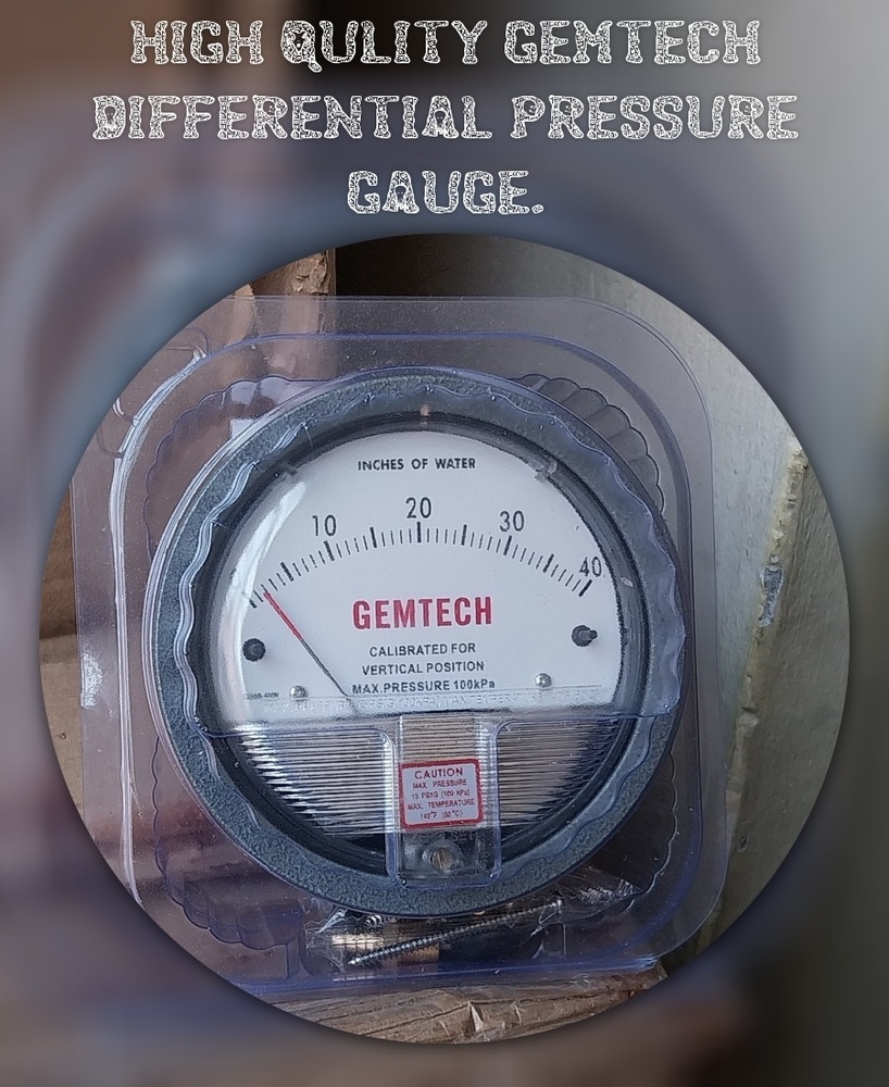 GEMTECH Differential Pressure Gauge Wholesaler From Aizawl Mizoram