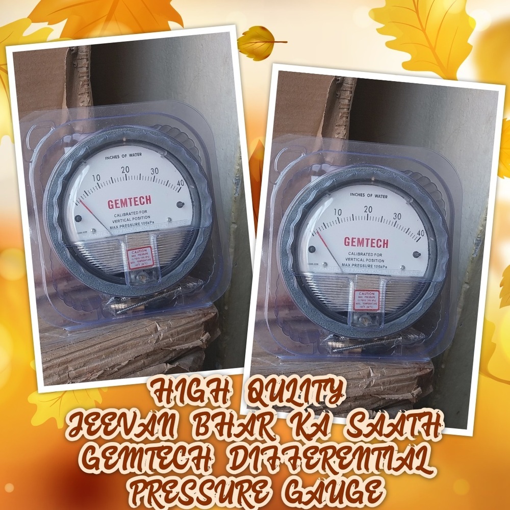 GEMTECH Differential Pressure Gauge Wholesaler From Aizawl Mizoram