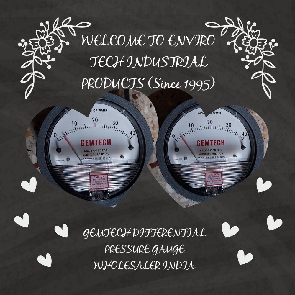 GEMTECH Differential Pressure Gauge Wholesaler From Srinagar Jammu and Kashmir