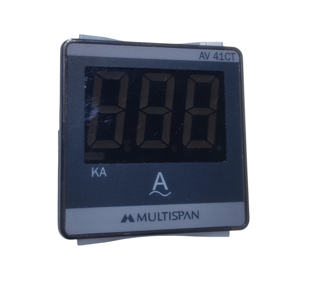 MULTISPAN AV - 41CT - B1- 00 - Voltage: 230V AC, Primary Range: 5A to 2000A, Secondary: 5A Ampere Meter | Ideal for Metering and Monitoring Circuits
